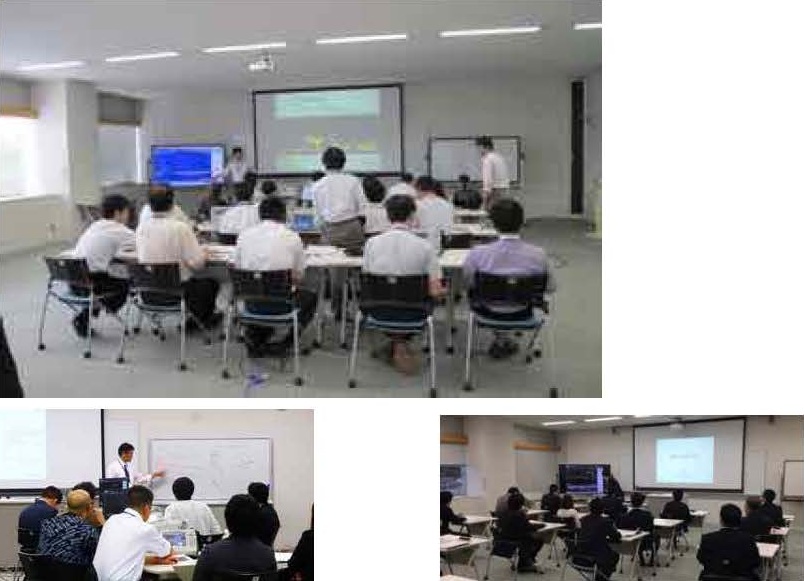 一般研修　インターネットセキュリティの実習の風景