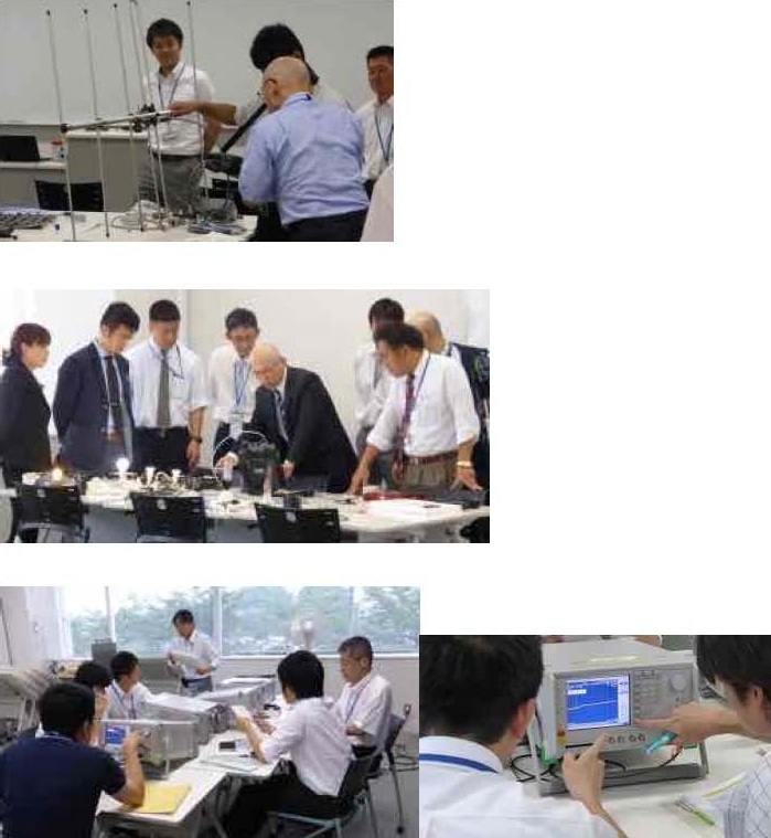 専門研修　不法無線局探査訓練の風景