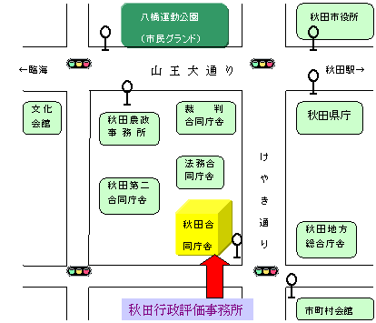 �������̏��ݒn�̒n�}�ł�