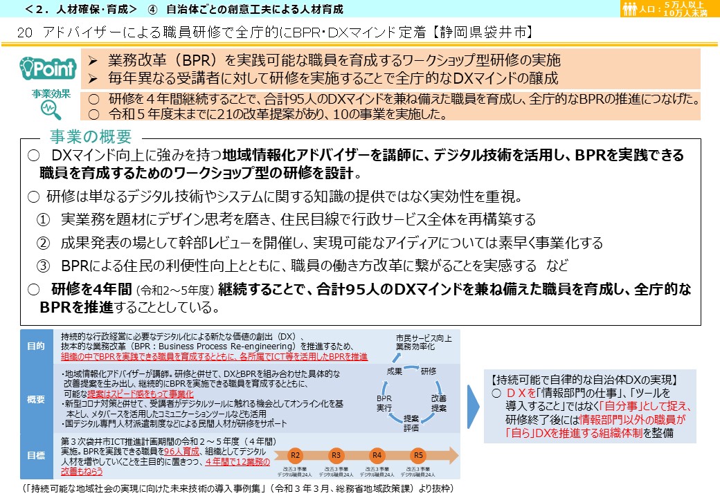 静岡県袋井市DX推進事例画像1