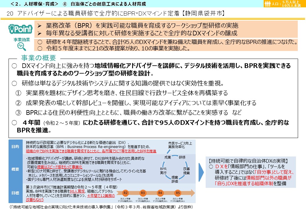 静岡県袋井市DX推進事例画像1