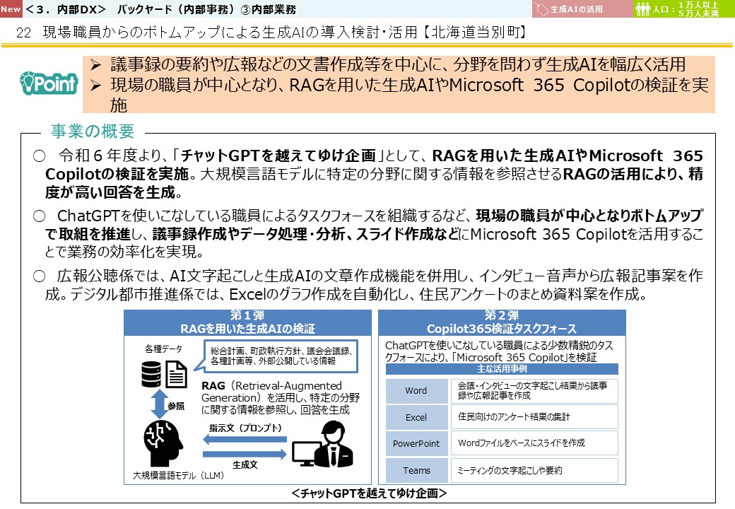 北海道石狩郡当別町DX推進事例画像1