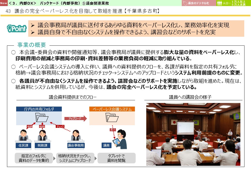 千葉県多古町DX推進事例画像1