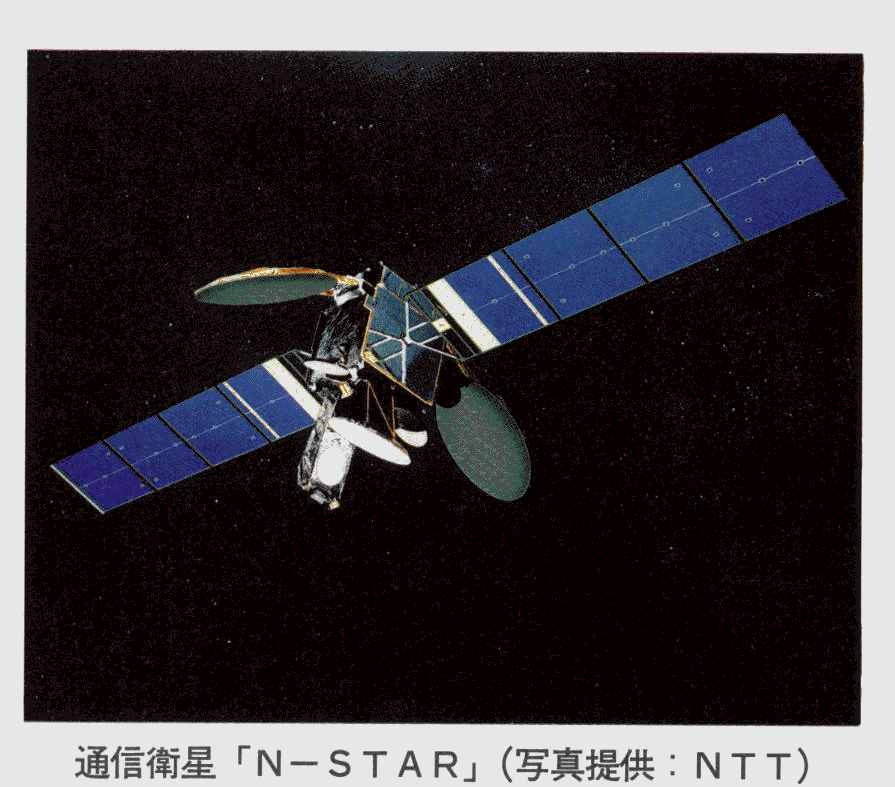 通信衛星「N-STAR」(写真提供:NTT)