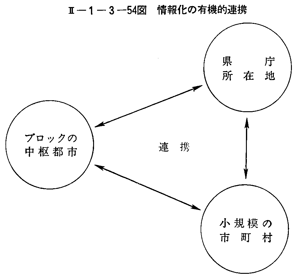 <2>-1-3-54図 情報化の有機的連携