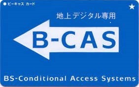 B-CASカードの例（地デジ専用）