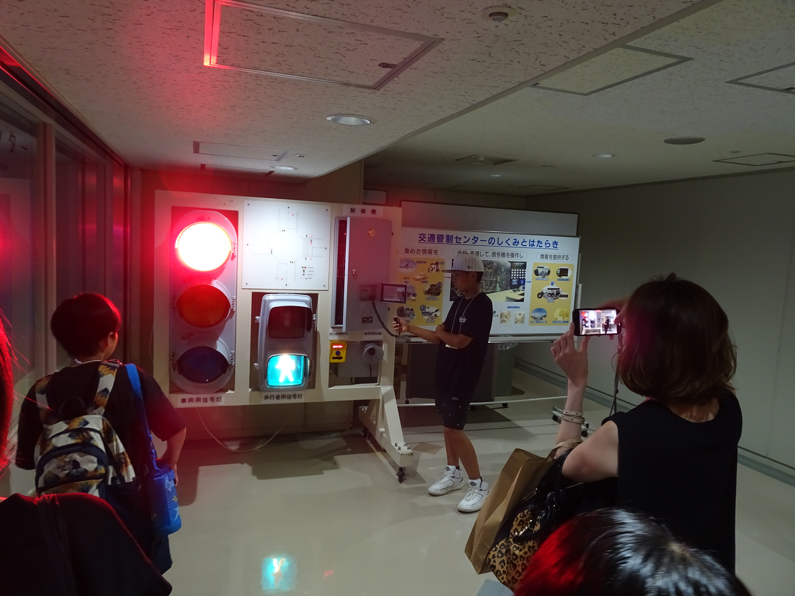 信号機体験の様子