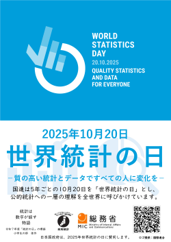 The World Statistics Day 2025 poster