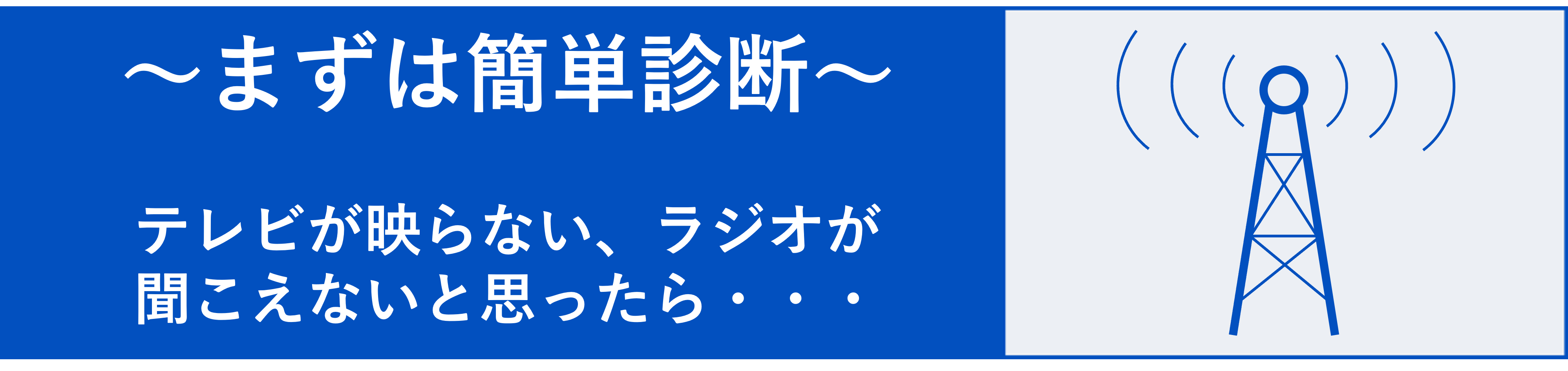 �e���r�E���W�I�̎�M��Q�f�f