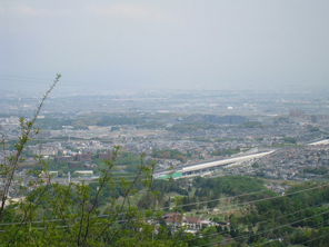 国見山から見た枚方市の写真