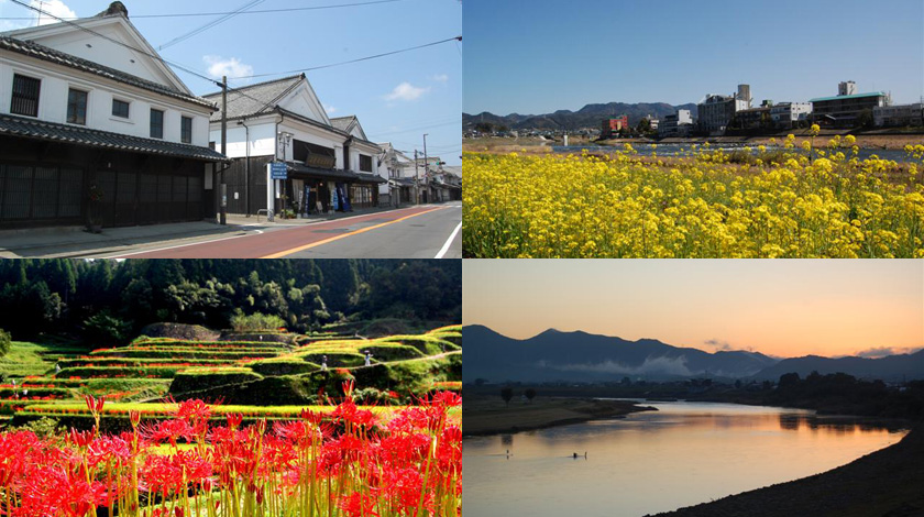 福岡県 うきは市の様々な風景写真