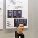 縄文人の復顔模型の写真