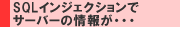 SQLCWFNVŃT[o[̏񂪁EEE