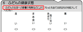 調査票A及び調査票Bのふだんの健康状態に係る調査事項の変更案