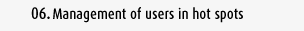 Management of users in hot spots