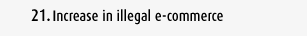 Increase in illegal e-commerce