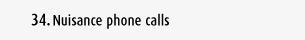 Nuisance phone calls