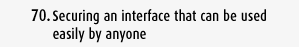 Securing an interface that can be used easily by anyone