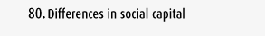 Differences in social capital