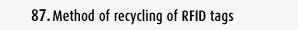 Method of recycling of RFID tags
