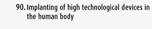Implanting of high technological devices in the human body