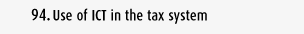 Use of ICT in the tax system