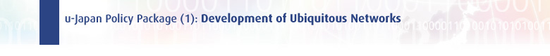 u-Japan Policy Package (1): Development of Ubiquitous Networks