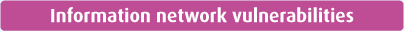 Information network vulnerabilities