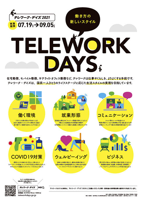 2021年版 テレワークデイズのポスター